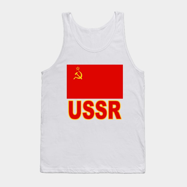 The Pride of the Soviet Union (USSR) - National Flag Design Tank Top by Naves